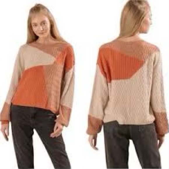 Sweaters - Color block Sweater